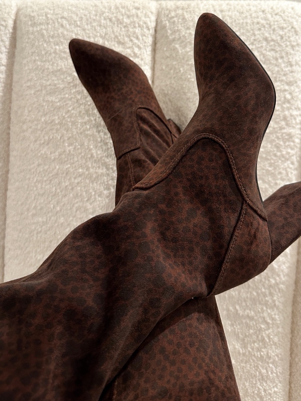 Franco Sarto Katherine Knee High Boots - Leopard
Microfiber Suede